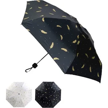 RB-nakuplevne Mini skládací deštník - peří