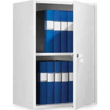 Šatní skříň Kovová skříňka SERVE, 780x550x340 mm, bílá