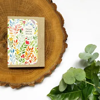 Papírový ubrousek BIORYTHME Matující pleťové ubrousky - Kytičky