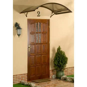 Stavebniny stříška nad dveře LANITPLAST ARCO 160/90 hnědá