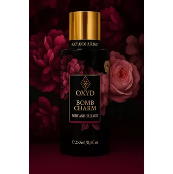 Tělový sprej Bomb Charm - Tělová a vlasová mlha (grapefruit a mandarinka) 250 ml (Body and hair mist)