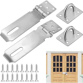 AFASOES dveřní petlice nerez 2ks 5 palců zámek šrouby skříňka bezpečnost