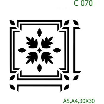Šablona C 070 - 30 x 30 cm , Nelepící folie
