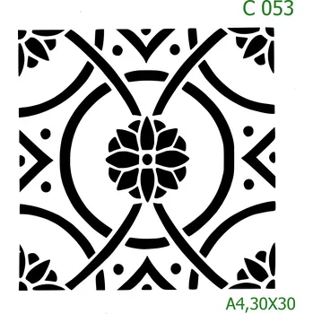Šablona C 053 - 30 x 30 cm , Lepící fólie