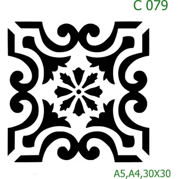 Šablona C 079 - A4 , Lepící fólie