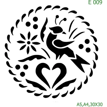 Šablona E 009 - A4 , Nelepící folie