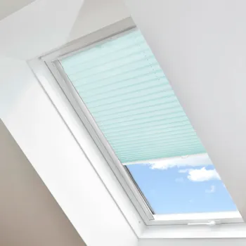 Roleta FOA Plisé roleta na střešní okna, Neprůhledná, Akvamarínová, P 10456 , 40 x 50 cm