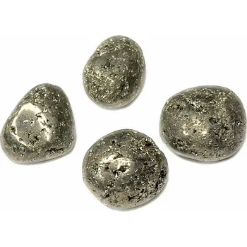 Drahý kámen Pyrit tromlovaný L - cca 2,5 - 3 cm