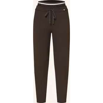Cambio Dámské Kalhoty Eden V Joggingovém Stylu, tmavě hnědá, 36