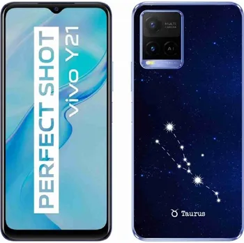 Pouzdro na mobilní telefon Gelový kryt mmCase na Vivo Y21/Y21s/Y33s - souhvězdí Býka