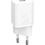 Nabíječka Baseus Super Si USB-C PD QC 20W Bílá
