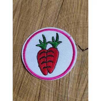 Nášivka Nažehlovačka kulatá mrkev