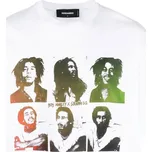DSQUARED2 Bob Marley White tričko S Bílá