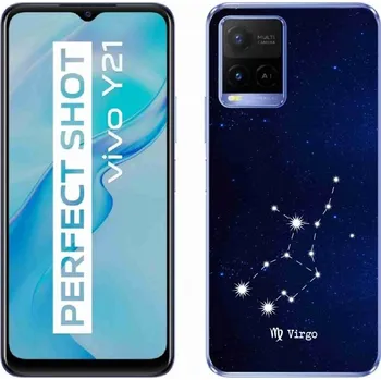 Pouzdro na mobilní telefon Gelový kryt mmCase na Vivo Y21/Y21s/Y33s - souhvězdí Panny