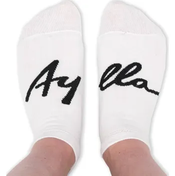 Pánská móda Nízké bavlněné ponožky Aylla – bílé Velikosti ponožek: 35-38