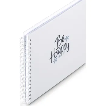 Fotoalbum Hama album klasické spirálové Good Things HAPPY 28x24 cm, 50 stran