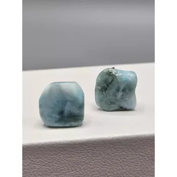 Náušnice Náušnice Larimar pecka 5