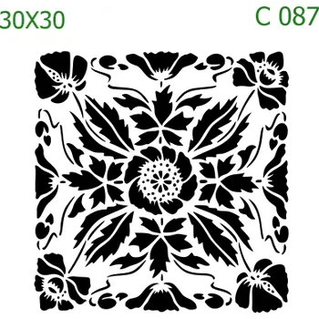 Šablona C 087 - 30 x 30 cm , Nelepící folie