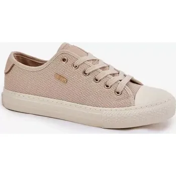 Dámské tenisky Dámské plátěné tenisky Big Star – béžové velikost 40 hnědá