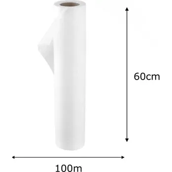 Prostěradlo Jednorázové prostěradlo v roli 60cm x 100m s perforací - bílé