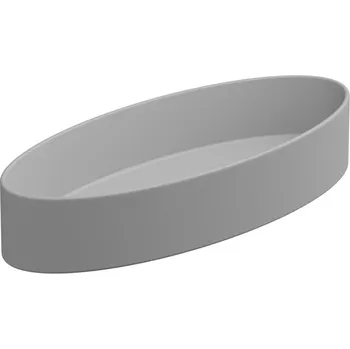 Umyvadlo Umyvadlo na desku Like Slim 80FS keramické, perla matná, 80x34 cm, LKLAVFSB80033