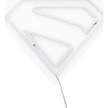 Nástěnné svítidlo Paladone LED světlo na stěnu Superman - Neon logo Čirá