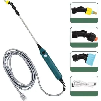 Zavlažovač Elektrický tlakový čistič 5 m Nabíjecí pistole s tryskami USB napájení Čištění auta Oken Zahrady Dlouhá hadice Tlakový oplachovač
