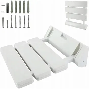 Koupelnové sedátko SKLÁDACÍ SPRCHOVÁ STOLIČKA / SEDÁTKO DO SPRCHY NA ZEĎ