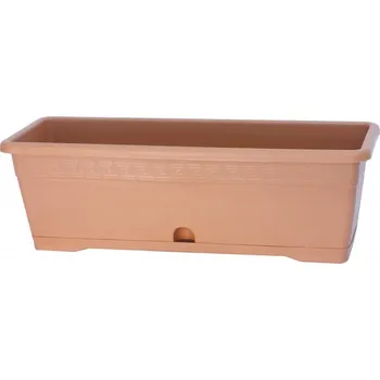 Truhlík AbLine Balkonový truhlík s podložkou 40x18x15 cm Versilia, terakota
