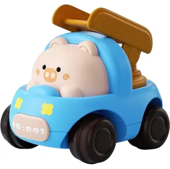 Létající drak Zvířecí stavební autíčko pro děti Natahovací pohyb Bez baterií 4 varianty: medvěd, prase, štěně, tygr modrá