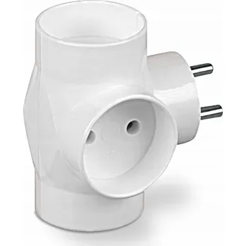 Elektrická zásuvka Rozbočka rozdvojka 3 zásuvky 16A kulatý