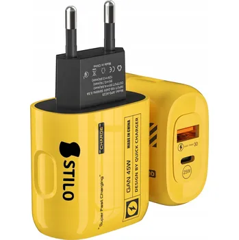 RYCHLÁ SÍŤOVÁ NABÍJEČKA 45W USB USB-C PD QC 3.0 GAN