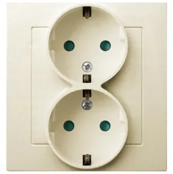 Elektrická zásuvka Ospel béžová nástěnná Elektrická Zásuvka
