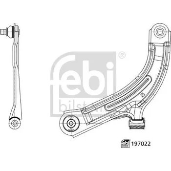 Opravná sada podvozku a pohonu kol Ridici paka, zaveseni kol FEBI BILSTEIN 197022
