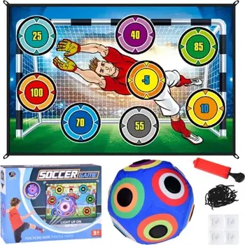 Fotbalový míč Jokomisiada Fotbalový set – střelecká zeď + svítící fotbalový míč