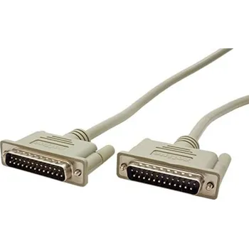 Video kabel OEM Kabel ROLINE MD25 - MD25 pro paralelní nebo sériový přenos dat , 25žil, lisovaný, 1.8m, světle šedý 11.01.3518