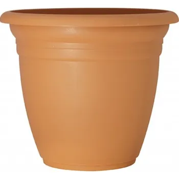 Květináč AbLine Plastový květináč kulatý 21x18 cm Terme, terakota