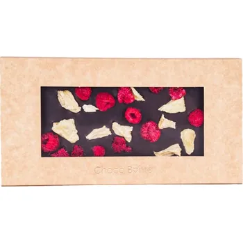 Čokoláda Choco Bonté Hořká čokoláda s malinami a ananasem