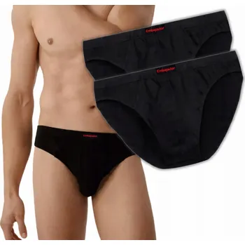 Slipy Pánské slipy ATLANTIC 2-BALENÍ pohodlné kalhotky sportovní střih ECP-004 XXL černé