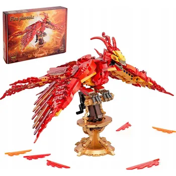 ostatní stavebnice Moc Harry Fire Phoenix Sada kostek 938 dílů Pták Fénix pohyblivá křídla