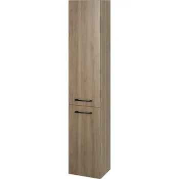 Koupelnový nábytek Cersanit Gala skříňka 30x25x150 cm boční závěsná ořechová S926-082-DSM