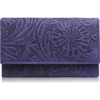Paolo Peruzzi dámská peněženka z pravé kůže modrá