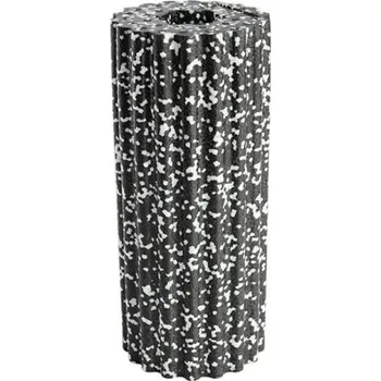 Masážní válec z tvrdé pěny 45 cm Švestkový tvar pro uvolnění svalů Fitness pomůcka na jógu, zeštíhlení nohou a regeneraci černá