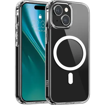 Pouzdro na mobilní telefon Hybridní TPU pouzdro Etteri Mag pro iPhone 15 transparentní