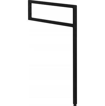 Koupelnový nábytek Podpěrná konzole 490x690x20mm, lakovaná ocel, černá mat (30362)