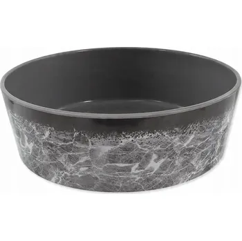 Miska pro psa Jedna plastová miska Dog Fantasy šedá 1,3 l