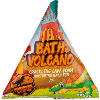 Koupelová pěna Dinopark Adventure Mořská sůl do koupele - sopka s praskající bublinkovou pěnou 70 g
