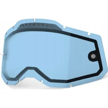 Motocyklové brýle SKLO DO BRÝLÍ 100% RACECRAFT 2/ACCURI 2/STRATA 2 VENTED DVOJITÉ MODRÉ