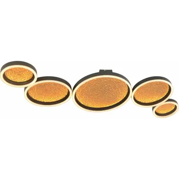 GeeTi Stropní svítidlo Bormes 80W 8000lm 3000K černá / zlatá