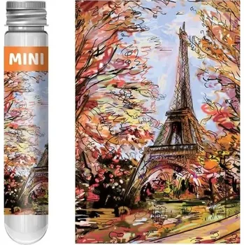 ostatní stavebnice Puzzle 150 dílků ve zkumavce 15 x 10 cm Eiffelova věž Paříž Romantická ilustrace Dekompresní skládačka Vzdělávací hračka pro děti i dospělé
